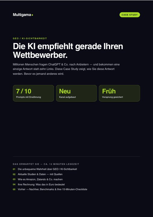 Case Study: GEO / KI-Sichtbarkeit